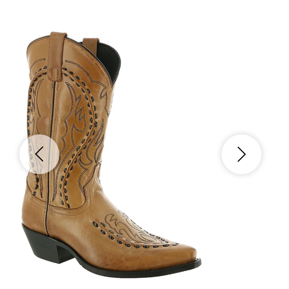 Laredo Brown Western Cowboy Boots gently worn